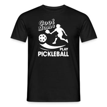 Pickleball Cool Moms Play Pickleball - Men's T-Shirt - black - Front - AI Model Male 178 light (178cm)