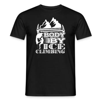 Climbing Body By Climbing - Men's T-Shirt - black - Front - AI Model Male 178 light (178cm)