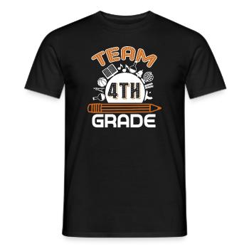 4th Grade Teacher Team 4th Grade - Men's T-Shirt - black - Front - AI Model Male 178 light (178cm)
