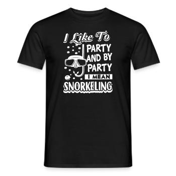 Snorkeling I Like To Snorkeling - Men's T-Shirt - black - Front - AI Model Male 178 light (178cm)