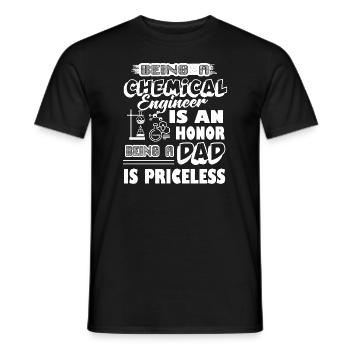 Being A Chemical Engineer Dad - Men's T-Shirt - black - Front - AI Model Male 178 light (178cm)