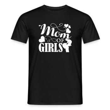 Mother's Day Mom Of Girls - Men's T-Shirt - black - Front - AI Model Male 178 light (178cm)