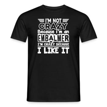 Embalmer Love Being An Embalmer - Men's T-Shirt - black - Front - AI Model Male 178 light (178cm)
