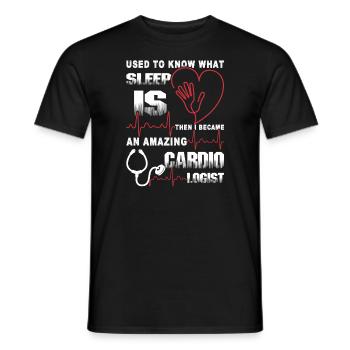 Cardiologist Amazing Cardiologist - Men's T-Shirt - black - Front - AI Model Male 178 light (178cm)