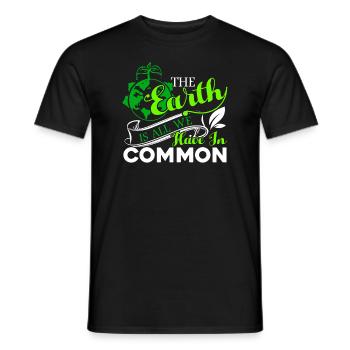 Earth Day The Earth Is All We Have - Men's T-Shirt - black - Front - AI Model Male 178 light (178cm)