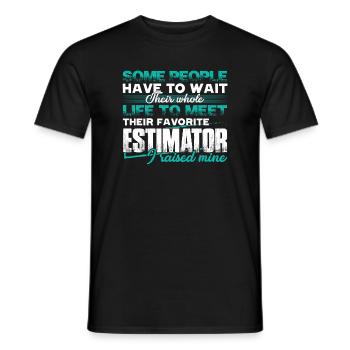 Estimator Proud Estimator Parent - Men's T-Shirt - black - Front - AI Model Male 178 light (178cm)