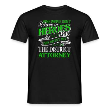 District Attorney Hero District Attorney - Men's T-Shirt - black - Front - AI Model Male 178 light (178cm)