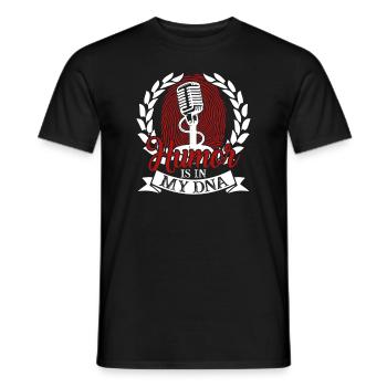 Comedian Humor Is In My DNA - Men's T-Shirt - black - Front - AI Model Male 178 light (178cm)