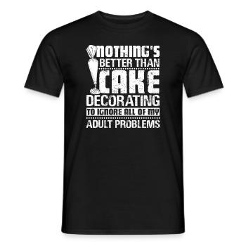 Cake Decorator Funny Cake Decorator - Men's T-Shirt - black - Front - AI Model Male 178 light (178cm)
