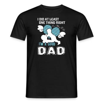 Father's Day I am A Good Dad - Men's T-Shirt - black - Front - AI Model Male 178 light (178cm)