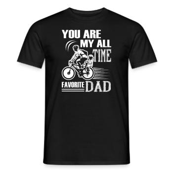 Father's Day My All Time Favorite Dad - Men's T-Shirt - black - Front - AI Model Male 178 light (178cm)