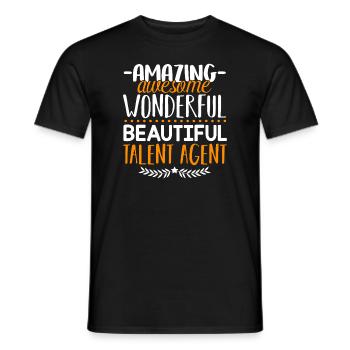 Talent Agent Amazing Talent Agent - Men's T-Shirt - black - Front - AI Model Male 178 light (178cm)