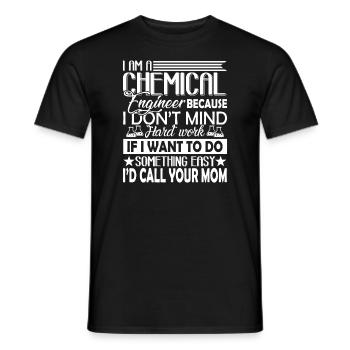 Chemical Engineer I Am A Chemical Engineer - Men's T-Shirt - black - Front - AI Model Male 178 light (178cm)