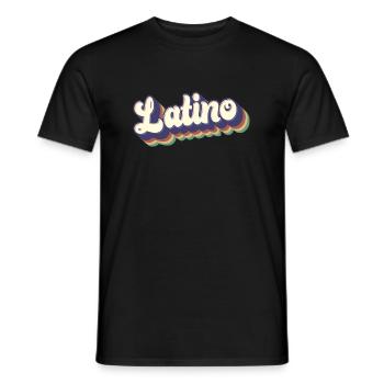 Latino - Proud Mexican Spanish Hispanic Root Men - Men's T-Shirt - black - Front - AI Model Male 178 light (178cm)