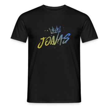 Jonas - Männer T-Shirt - Schwarz - Vorne - AI Model Male 178 light (178cm)