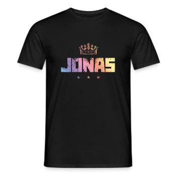 Jonas - Männer T-Shirt - Schwarz - Vorne - AI Model Male 178 light (178cm)