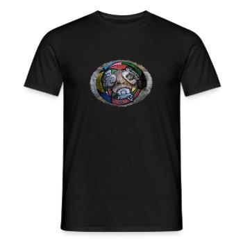 Graffiti (conçu par HeiArts) - T-shirt homme - noir - Devant - AI Model Male 178 light (178cm)