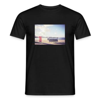 Port de la ville de Rostock - T-shirt homme - noir - Devant - AI Model Male 178 light (178cm)