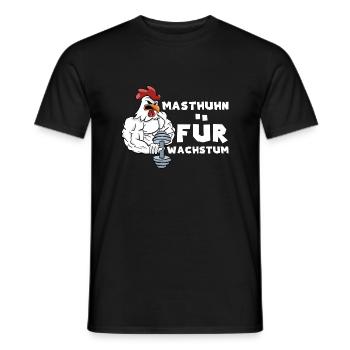 Masthuhn für Wachstum Bodybuilding - Männer T-Shirt - Schwarz - Vorne - AI Model Male 178 light (178cm)