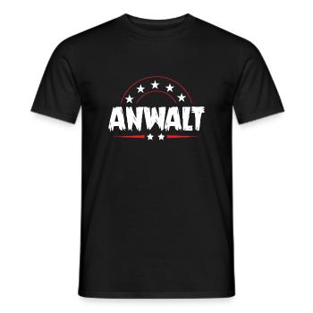 Anwalt Beruf - Männer T-Shirt - Schwarz - Vorne - AI Model Male 178 light (178cm)