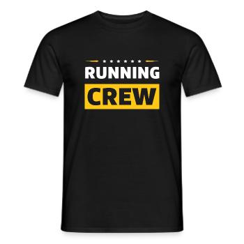 Équipe de course - T-shirt homme - noir - Devant - AI Model Male 178 light (178cm)