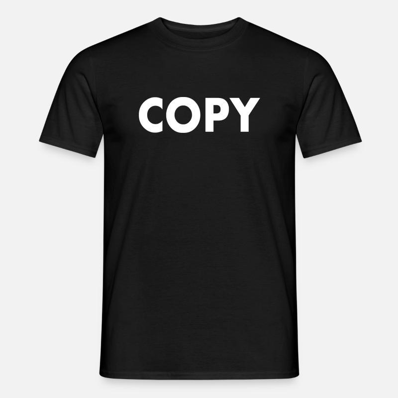 Copy - Männer T-Shirt - Schwarz