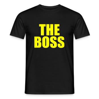 The boss - T-shirt homme - noir - Devant - AI Model Male 178 light (178cm)