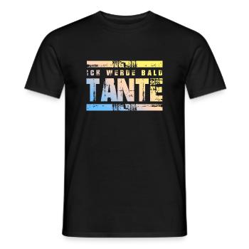 Ich werde Bald Tante - Männer T-Shirt - Schwarz - Vorne - AI Model Male 178 light (178cm)