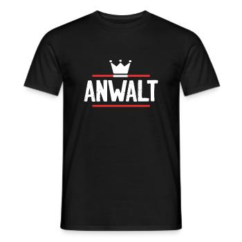 Anwalt Beruf - Männer T-Shirt - Schwarz - Vorne - AI Model Male 178 light (178cm)