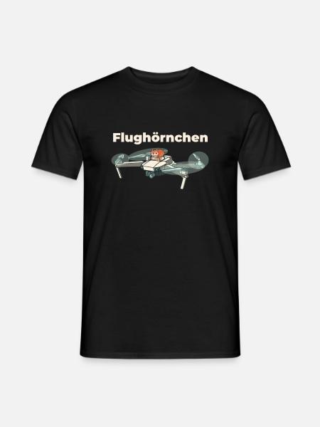 Flughörnchen - Eichhörnchen in Quadrocopter - Männer T-Shirt - Schwarz