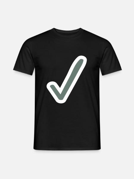 Check icon sketch - Men's T-Shirt - black