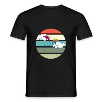 Drachen fliegen lassen - Kitesurfer - Männer T-Shirt - Schwarz - Vorne - AI Model Male 178 light (178cm)