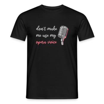 Opera Opera Singer Concert Gift - Men's T-Shirt - black - Front - AI Model Male 178 light (178cm)