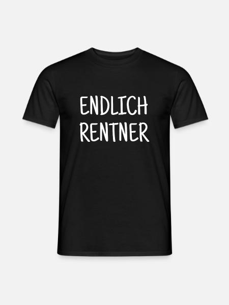 Endlich Rentner Ruhestand Pension Rente - Männer T-Shirt - Schwarz