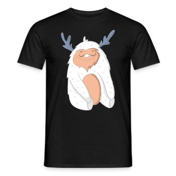 Yeti - Männer T-Shirt - Schwarz - Vorne - AI Model Male 178 light (178cm)