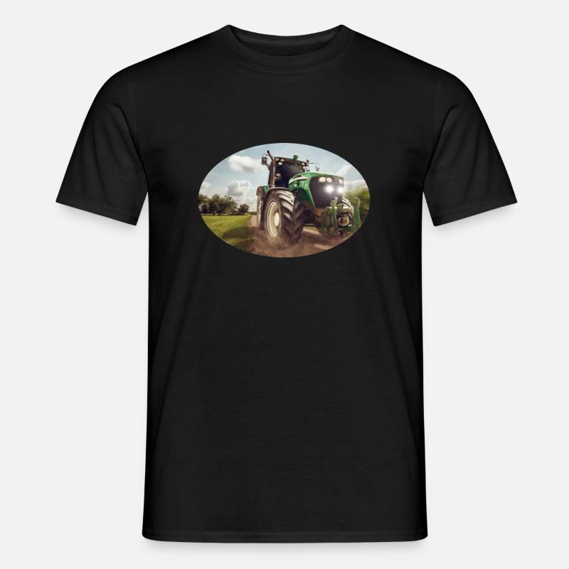 Traktor - Männer T-Shirt - Schwarz