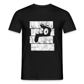 Chat Chat Chat Rétro Chat chat chat - T-shirt homme - noir - Devant - AI Model Male 178 light (178cm)