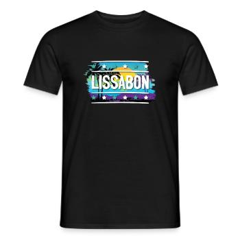 Lisbonne - T-shirt homme - noir - Devant - AI Model Male 178 light (178cm)