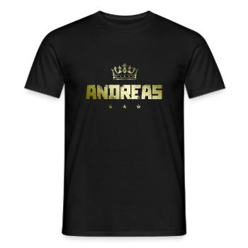 Andreas - Men's T-Shirt - black - Front - AI Model Male 178 light (178cm)