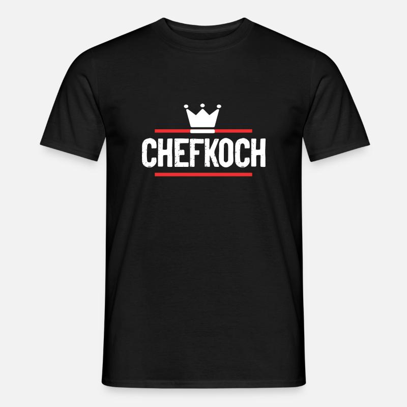 Chefkoch Kochen - Männer T-Shirt - Schwarz
