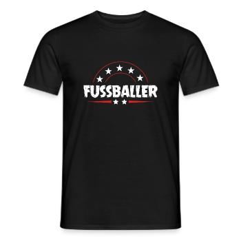 Fussballer Fussball Spieler - Männer T-Shirt - Schwarz - Vorne - AI Model Male 178 light (178cm)