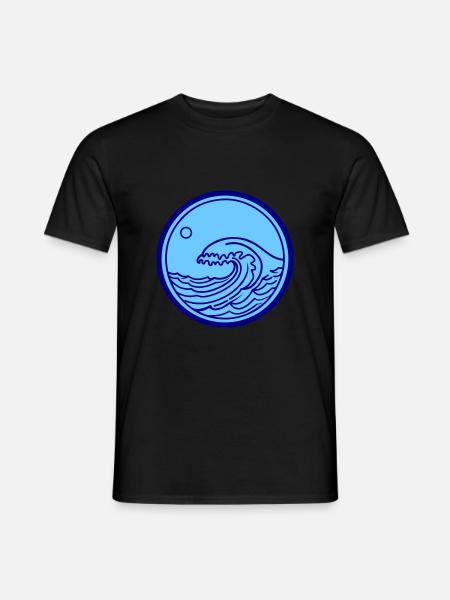 Sea Ocean Wave Water - Men's T-Shirt - black