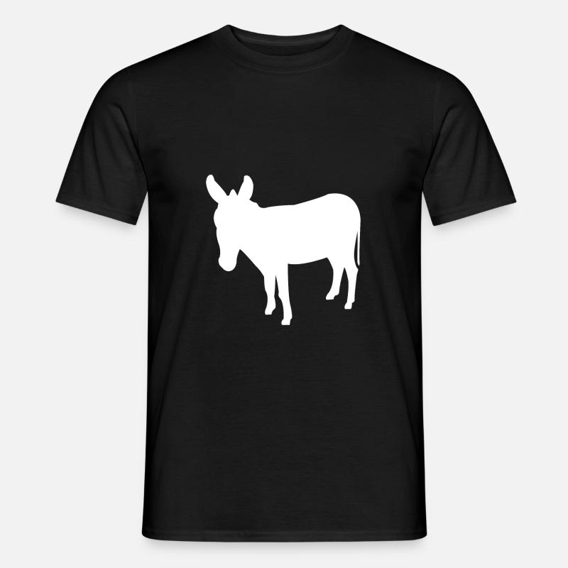 Esel - Männer T-Shirt - Schwarz