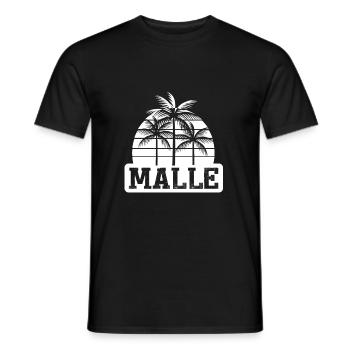 Malle - Männer T-Shirt - Schwarz - Vorne - AI Model Male 178 light (178cm)