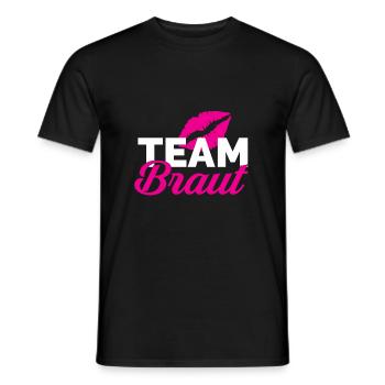 Team Braut - Männer T-Shirt - Schwarz - Vorne - AI Model Male 178 light (178cm)