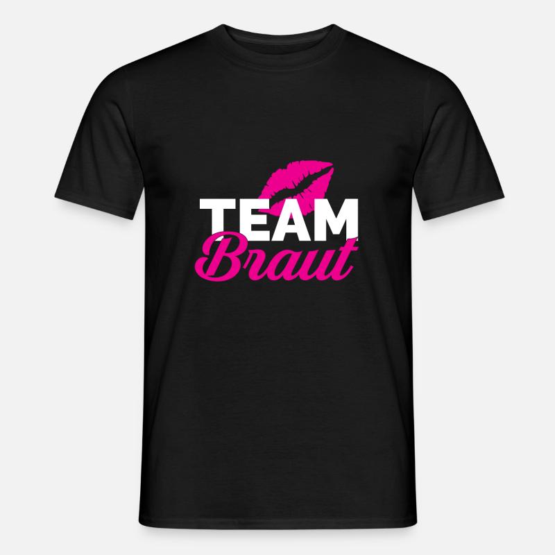 Team Braut - Männer T-Shirt - Schwarz