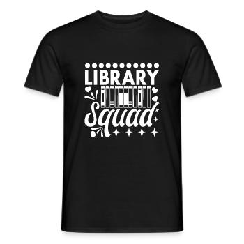 Bibliotheksgruppe Bibliotheksbuchbuchbuch Buchlieb - Männer T-Shirt - Schwarz - Vorne - AI Model Male 178 light (178cm)