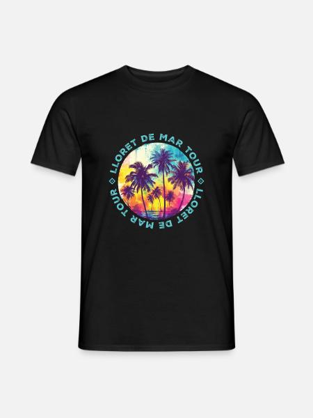 Lloret De Mar Tour Palmy - T-shirt męski - czarny