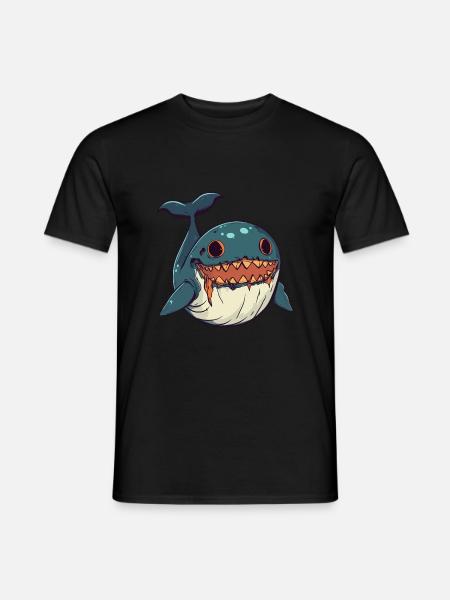 Wal Halloween Zombie - Männer T-Shirt - Schwarz