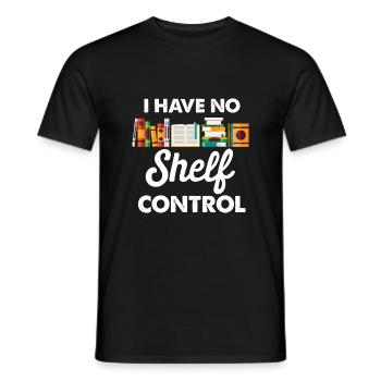 I don't have shelf control funny quote bibliot - Men's T-Shirt - black - Front - AI Model Male 178 light (178cm)